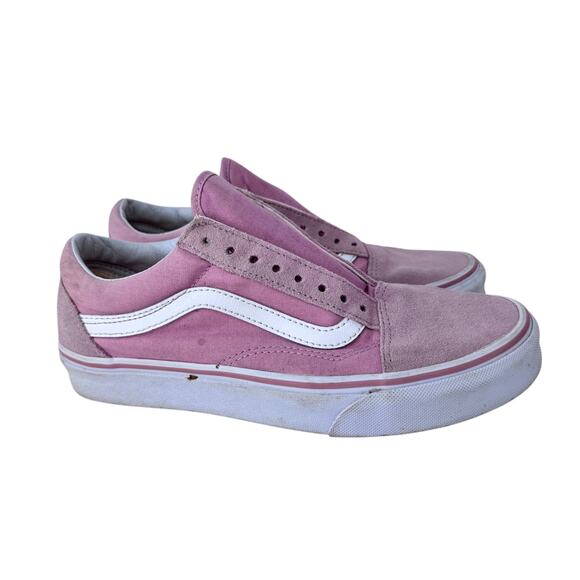 Vans Of‎ The Wall Sneakers Unisex Adults M7 W8.5 Rose Pink Suede Lace Up 508182 - Picture 5 of 9